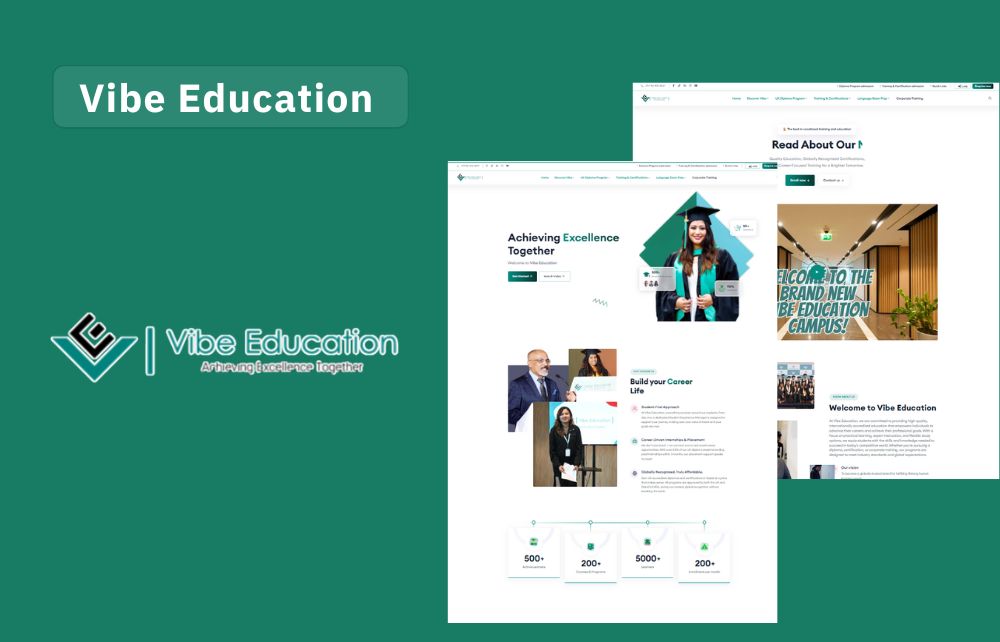 Vibe Education Website By Nitesh Mehta